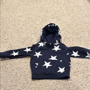 Kids' Navy Star Hoodie
